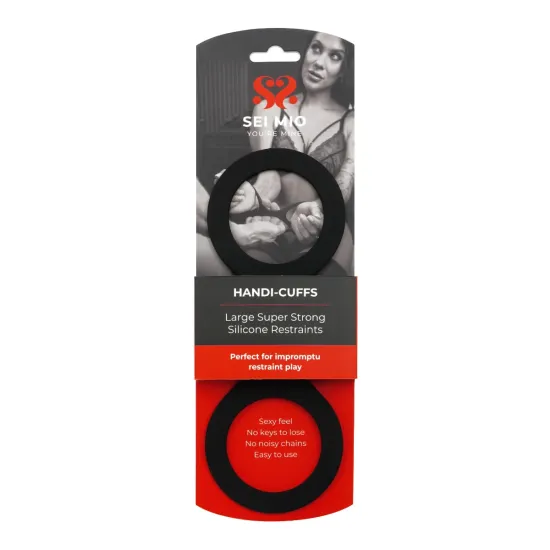 SEI MIO - Handi-Cuffs - Large Super Strong Silicone Restraint Cuffs SEI MIO - Handi-Cuffs - Large Super Strong Silicone Restraint Cuffs