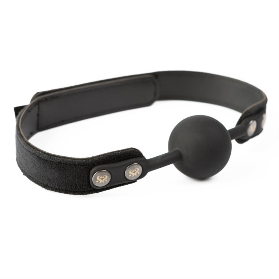 SEI MIO - Strictly Come Quietly - Soft Strap Silicone Ball Gag SEI MIO - Strictly Come Quietly - Soft Strap Silicone Ball Gag