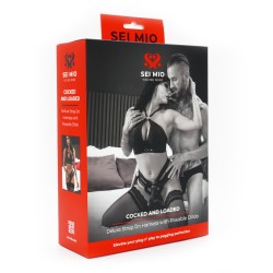 SEI MIO - Cocked and Loaded- Advanced Strap-On Harness and 6.5” Dildo SEI MIO - Cocked and Loaded- Advanced Strap-On Harness and 6.5” Dildo