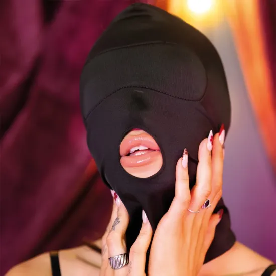 SEI MIO - Hoodwinked and Kinked - Deprivation Hood with Blackout Panel SEI MIO - Hoodwinked and Kinked - Deprivation Hood with Blackout Panel