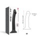 Strap On Me - Semi-Realistic Dual Density Bendable Dildo Black - M