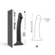 Strap On Me - Semi-Realistic Dual Density Bendable Dildo Black - M Strap On Me - Semi-Realistic Dual Density Bendable Dildo Black - M