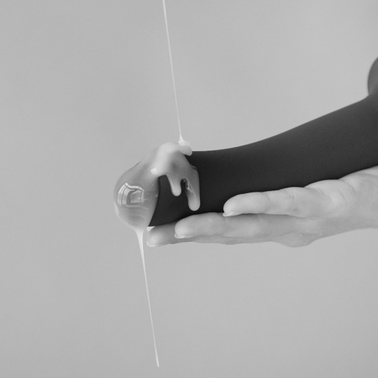 Strap On Me - Squirting Cum Dildo Semi-Realiste Black - L Strap On Me - Squirting Cum Dildo Semi-Realiste Black - L