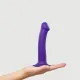Strap On Me - Semi-Realistic Dual Density Bendable Dildo Purple - M Strap On Me - Semi-Realistic Dual Density Bendable Dildo Purple - M