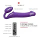 Strap On Me - Vibrating Bendable Strap-On - M - Purple Strap On Me - Vibrating Bendable Strap-On - M - Purple
