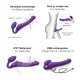 Strap On Me - Vibrating Bendable Strap-On - M - Purple Strap On Me - Vibrating Bendable Strap-On - M - Purple