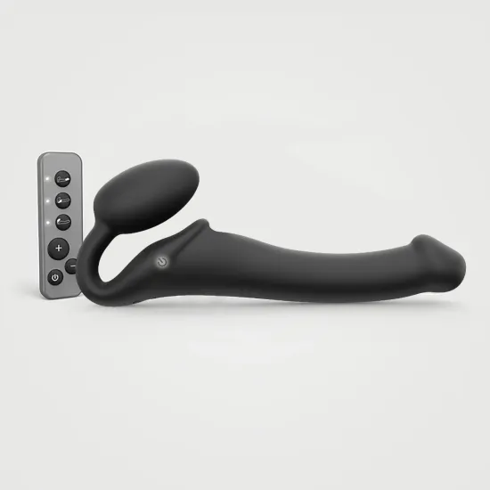 Strap On Me - Vibrating Bendable Strap-On - M - Black Strap On Me - Vibrating Bendable Strap-On - M - Black