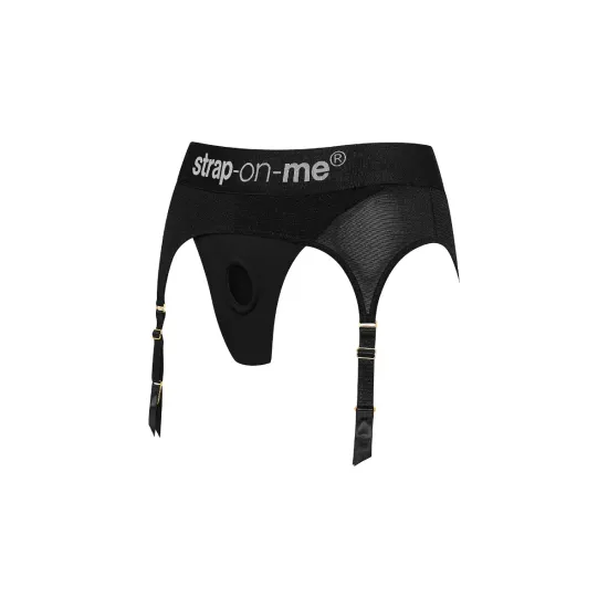 Strap On Me - Harness Lingerie Rebel- L - Black Strap On Me - Harness Lingerie Rebel- L - Black