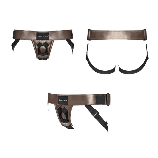 Strap On Me - Leatherette Harness Curious - Bronze Strap On Me - Leatherette Harness Curious - Bronze