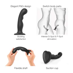 Strap On Me - Dildo Plug P&G Black - M Strap On Me - Dildo Plug P&G Black - M