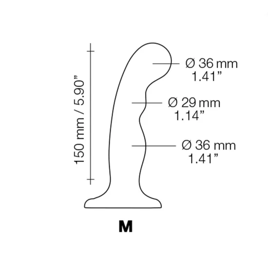 Strap On Me - Dildo Plug P&G Black - M Strap On Me - Dildo Plug P&G Black - M