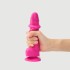 Strap On Me - Sliding Skin Realistic Dildo - Fuchsia - M