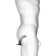 Strap On Me - Dildo Plug Snaky Metallic Blue - M Strap On Me - Dildo Plug Snaky Metallic Blue - M