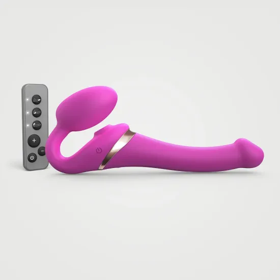 Strap On Me - Multi Orgasm Bendable Strap-On - S - Fuchsia Strap On Me - Multi Orgasm Bendable Strap-On - S - Fuchsia