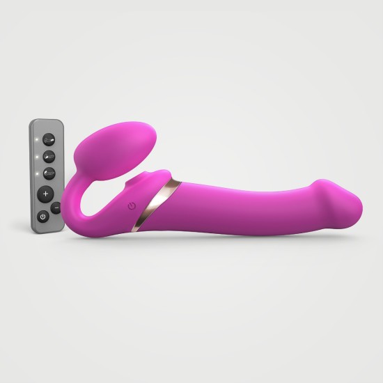 Strap On Me - Multi Orgasm Bendable Strap-On - L - Fuchsia Strap On Me - Multi Orgasm Bendable Strap-On - L - Fuchsia