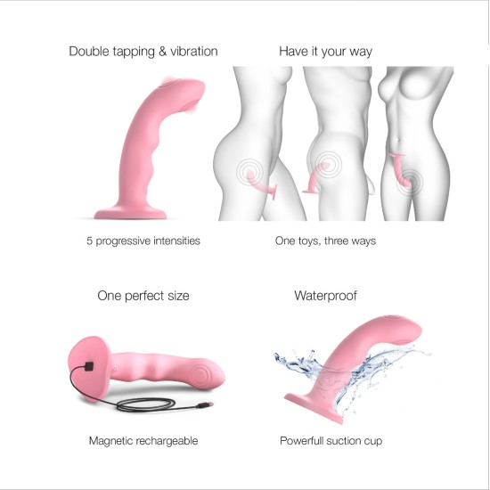 Strap On Me - Tapping Dildo Pink Strap On Me - Tapping Dildo Pink