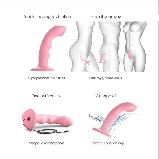 Strap On Me - Tapping Dildo Pink Strap On Me - Tapping Dildo Pink