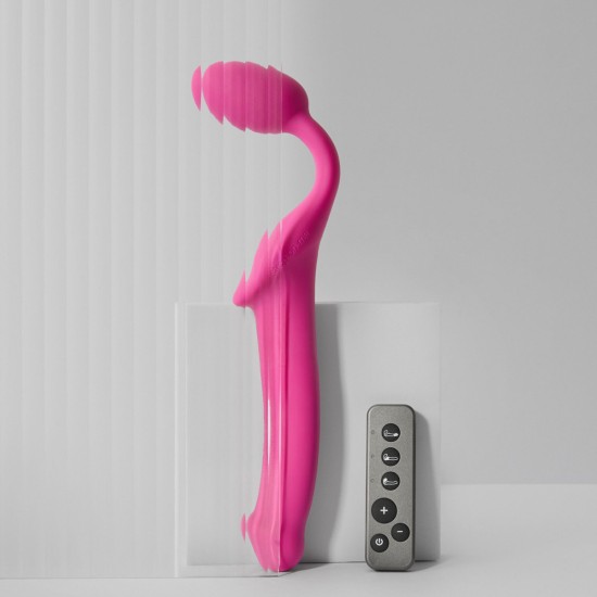 Strap On Me - Vibrating Bendable Strap-On - M - Fuchsia Strap On Me - Vibrating Bendable Strap-On - M - Fuchsia