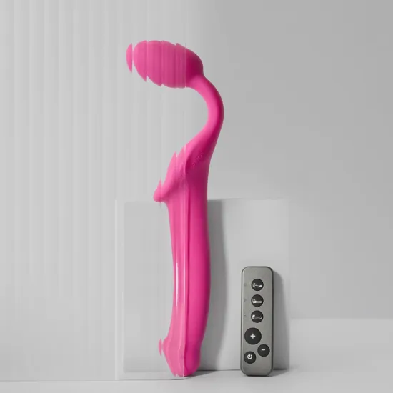 Strap On Me - Vibrating Bendable Strap-On - M - Fuchsia Strap On Me - Vibrating Bendable Strap-On - M - Fuchsia