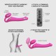 Strap On Me - Vibrating Bendable Strap-On - M - Fuchsia Strap On Me - Vibrating Bendable Strap-On - M - Fuchsia