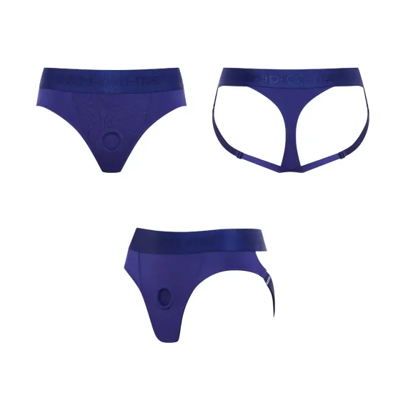 Strap On Me - Harness Lingerie Heroine - M - Blue Strap On Me - Harness Lingerie Heroine - M - Blue