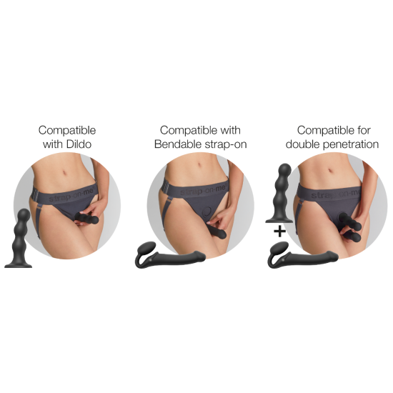 Strap On Me - Unique Harness Grey One Strap On Me - Unique Harness Grey One