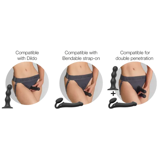 Strap On Me - Unique Harness Grey One Strap On Me - Unique Harness Grey One