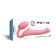 Strap On Me - Silicone Bendable Strap-On - M - Pastel Pink