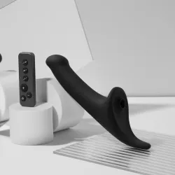 Strap On Me - Multi Orgasm Dildo - M - Black Tr Strap On Me - Multi Orgasm Dildo - M - Black Tr