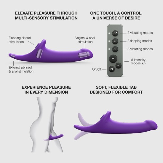 Strap On Me - Multi Orgasm Dildo - S - Purple Tr Strap On Me - Multi Orgasm Dildo - S - Purple Tr