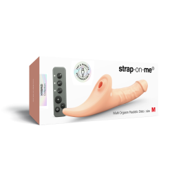 Strap On Me - Multi Orgasm Realistic Dildo - M - Vanilla Tr