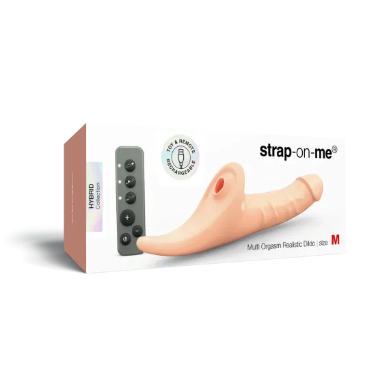 Strap On Me - Multi Orgasm Realistic Dildo - M - Vanilla Tr Strap On Me - Multi Orgasm Realistic Dildo - M - Vanilla Tr