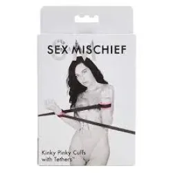 S&M Kinky Pinky Cuffs with Tethers S&M Kinky Pinky Cuffs with Tethers