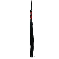 S&M Red & Black Stripe Flogger S&M Red & Black Stripe Flogger