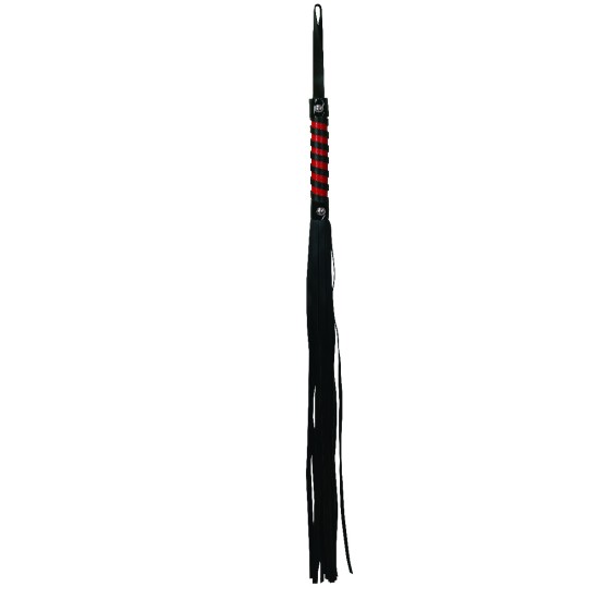 S&M Red & Black Stripe Flogger S&M Red & Black Stripe Flogger