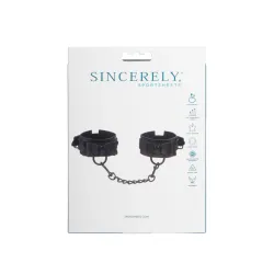 Sportsheets Sincerely Bow Tie Faux Leather Wrist Cuffs