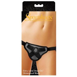 Sportsheets Strap On Entry Level Harness Waterproof - Black
