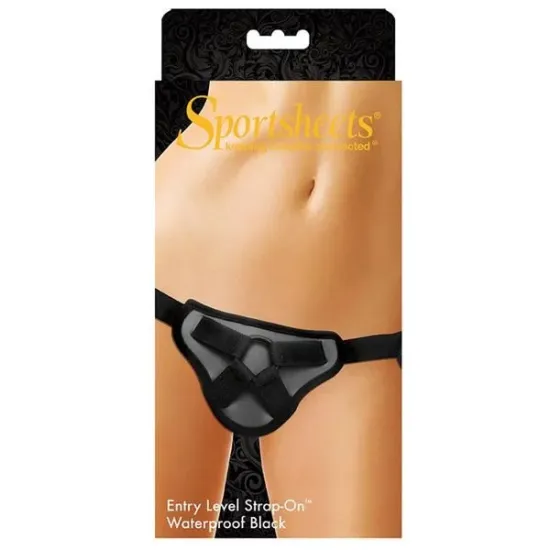 Sportsheets Strap On Entry Level Harness Waterproof - Black Sportsheets Strap On Entry Level Harness Waterproof - Black