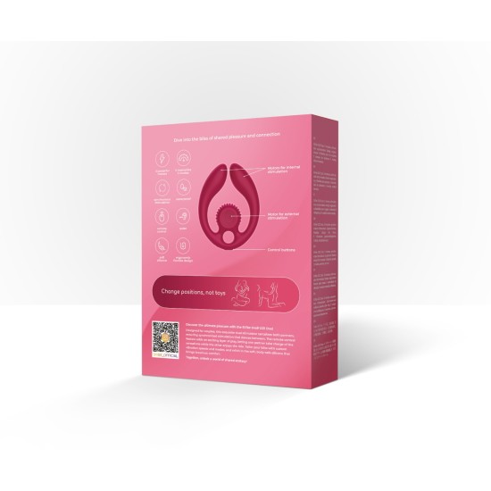 SVibe Snail GIZI Duo Couples Stimulator - Burgundy