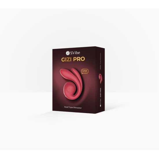SVibe Snail GIZI Pro Triple G-Spot Stimulator - Bordeaux