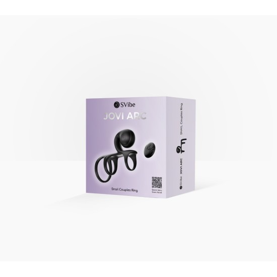 SVibe Snail JOVI ARC Couples Ring - Noir Haze