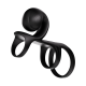 SVibe Snail JOVI ARC Couples Ring - Noir Haze