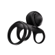 SVibe Snail JOVI ARC Couples Ring - Noir Haze