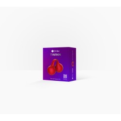 SVibe Snail TWINN Finger Vibrator - Cherry (Red) - NO APP