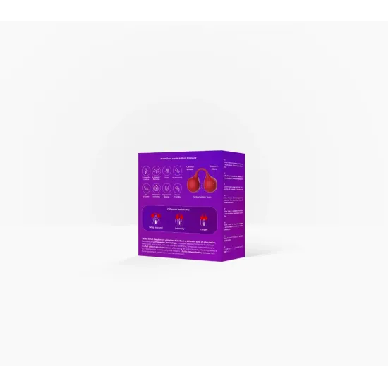 SVibe Snail TWINN Finger Vibrator - Cherry (Red) - NO APP SVibe Snail TWINN Finger Vibrator - Cherry (Red) - NO APP
