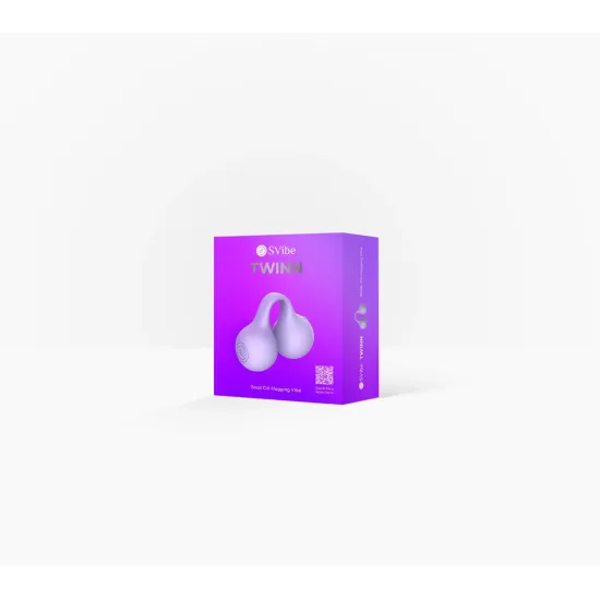 SVibe Snail TWINN Finger Vibrator - Lilac - APP SVibe Snail TWINN Finger Vibrator - Lilac - APP