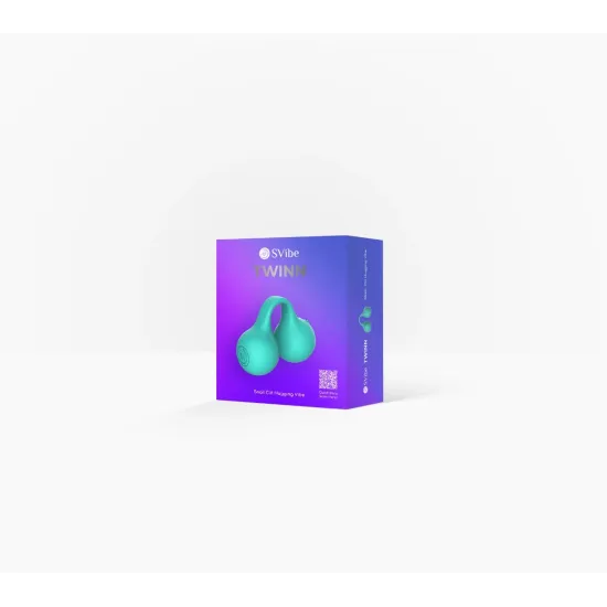 SVibe Snail TWINN Finger Vibrator - Teal (Tiffany) - APP SVibe Snail TWINN Finger Vibrator - Teal (Tiffany) - APP