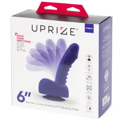 Uprize Remote Control Rising 6 Inch Vibrating Realistic Dildo Purple Uprize Remote Control Rising 6 Inch Vibrating Realistic Dildo Purple
