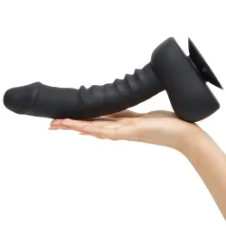 Uprize Remote Control Rising 8 Inch Vibrating Realistic Dildo Black Uprize Remote Control Rising 8 Inch Vibrating Realistic Dildo Black