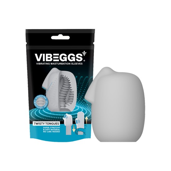VIBEGGS - Twisty Tongues - Vibrating Masturbation Sleeve VIBEGGS - Twisty Tongues - Vibrating Masturbation Sleeve